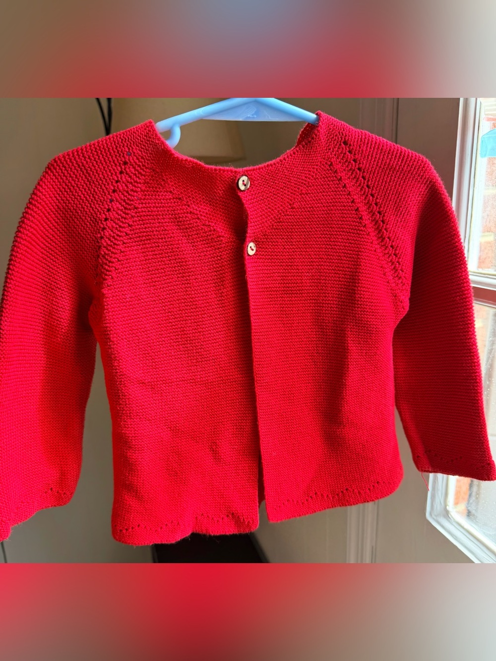 Girls Red Knit Cardigan – 36 Months – Spanish Boutique